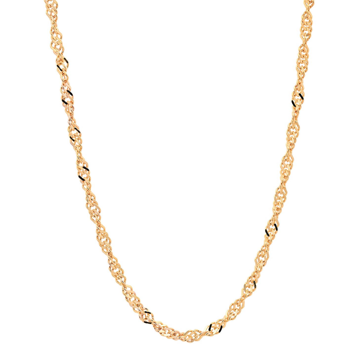 Goldkette Singapurkette Halskette Breite 1,7 mm echt 585-14 Karat Gold