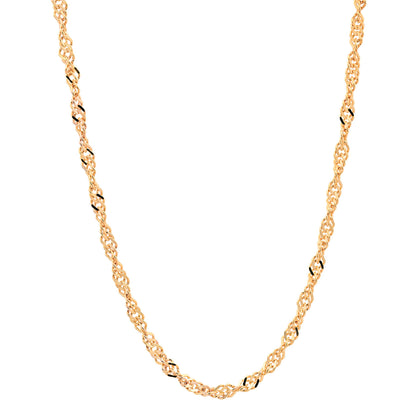 Goldkette Singapurkette Halskette Breite 1,7 mm echt 585-14 Karat Gold