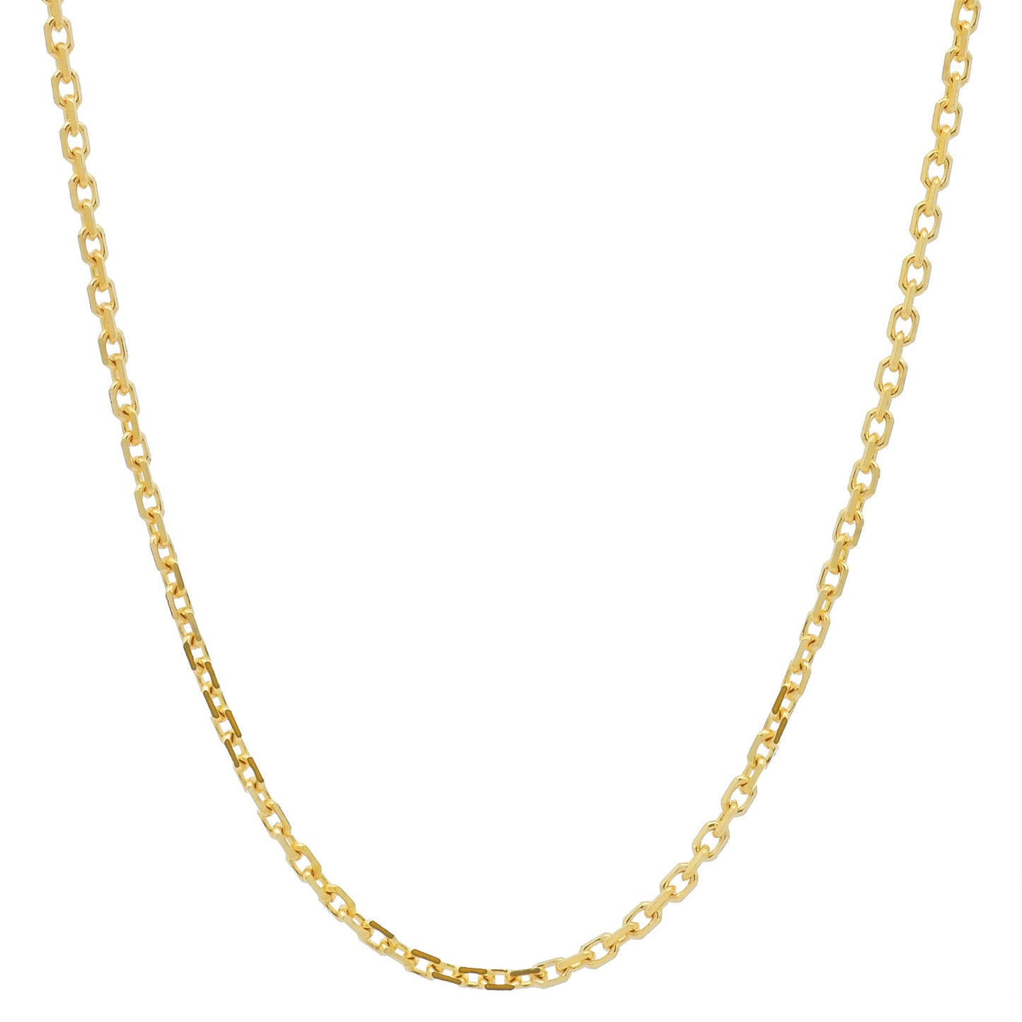 Goldkette Ankerkette diamantiert Halskette 1,0 mm 333-8 Karat Gold