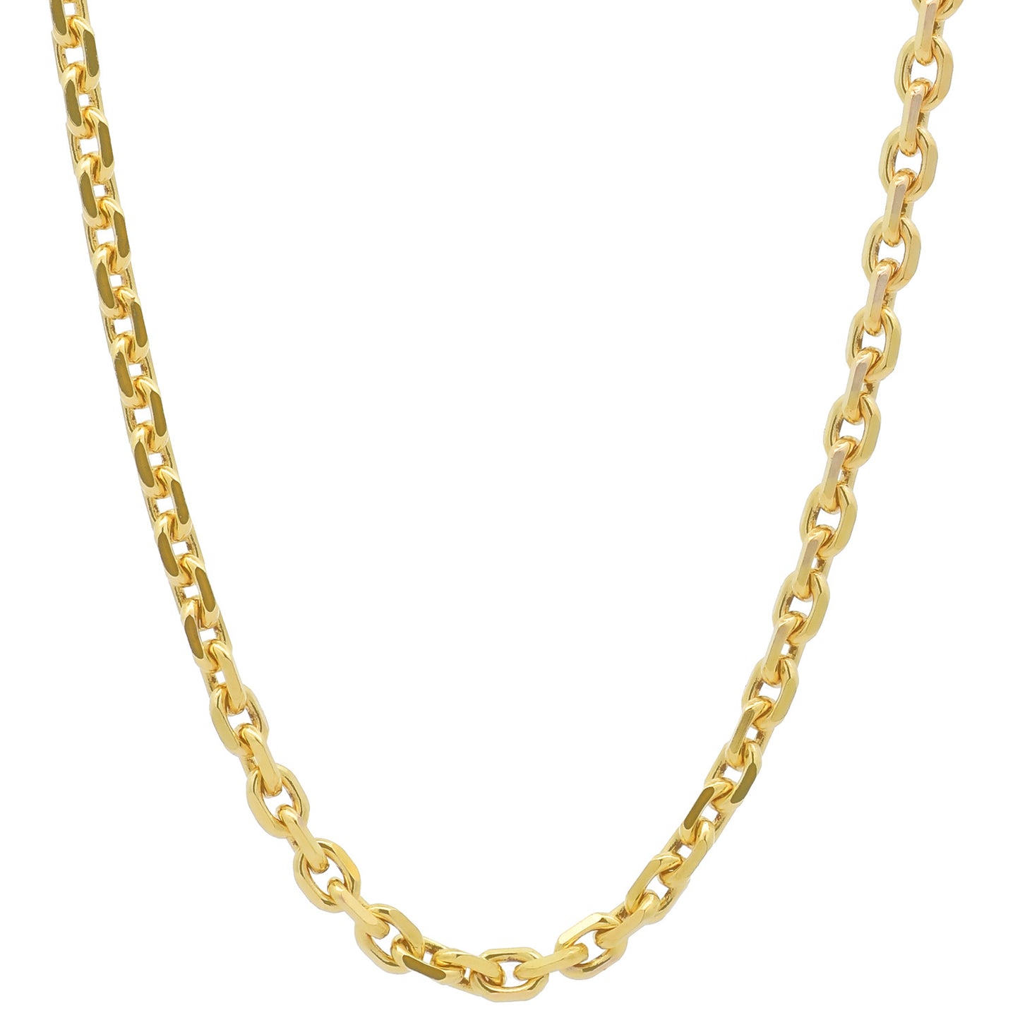 Goldkette Ankerkette diamantiert Halskette 2,2 mm 333-8 Karat Gold