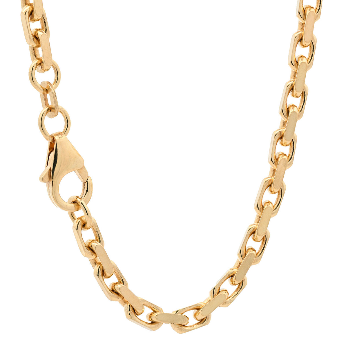 Goldkette Ankerkette diamantiert Halskette 3,0 mm 585 - 14 Karat Gold