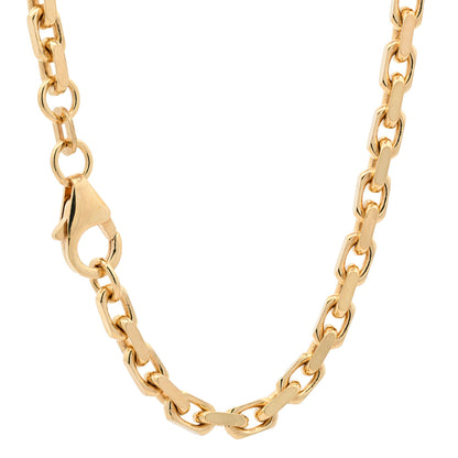 Goldkette Ankerkette diamantiert Halskette 3,0 mm 585 - 14 Karat Gold