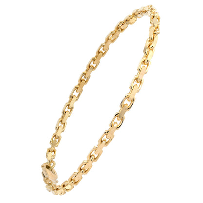 Goldarmband Ankerkette diamantiert Armkette  3,0 mm 333 - 8 Karat Gold