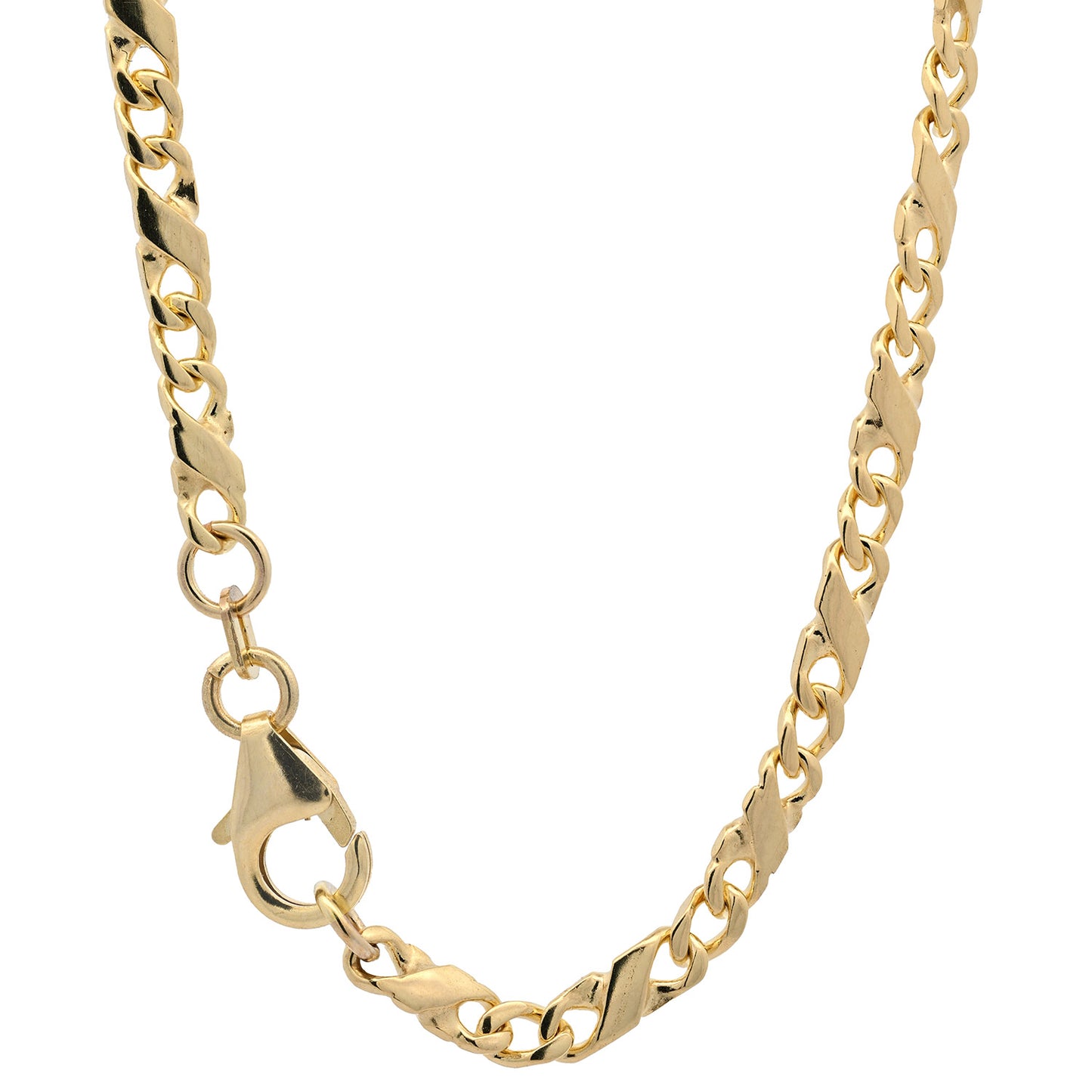Goldkette Dollarkette Halskette Breite 3,2 mm massiv 333-8 Karat Gold