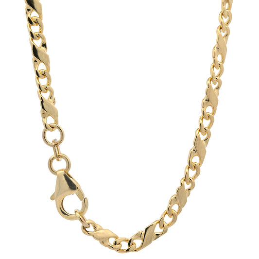 Goldkette Dollarkette Halskette Breite 3,2 mm massiv 333-8 Karat Gold