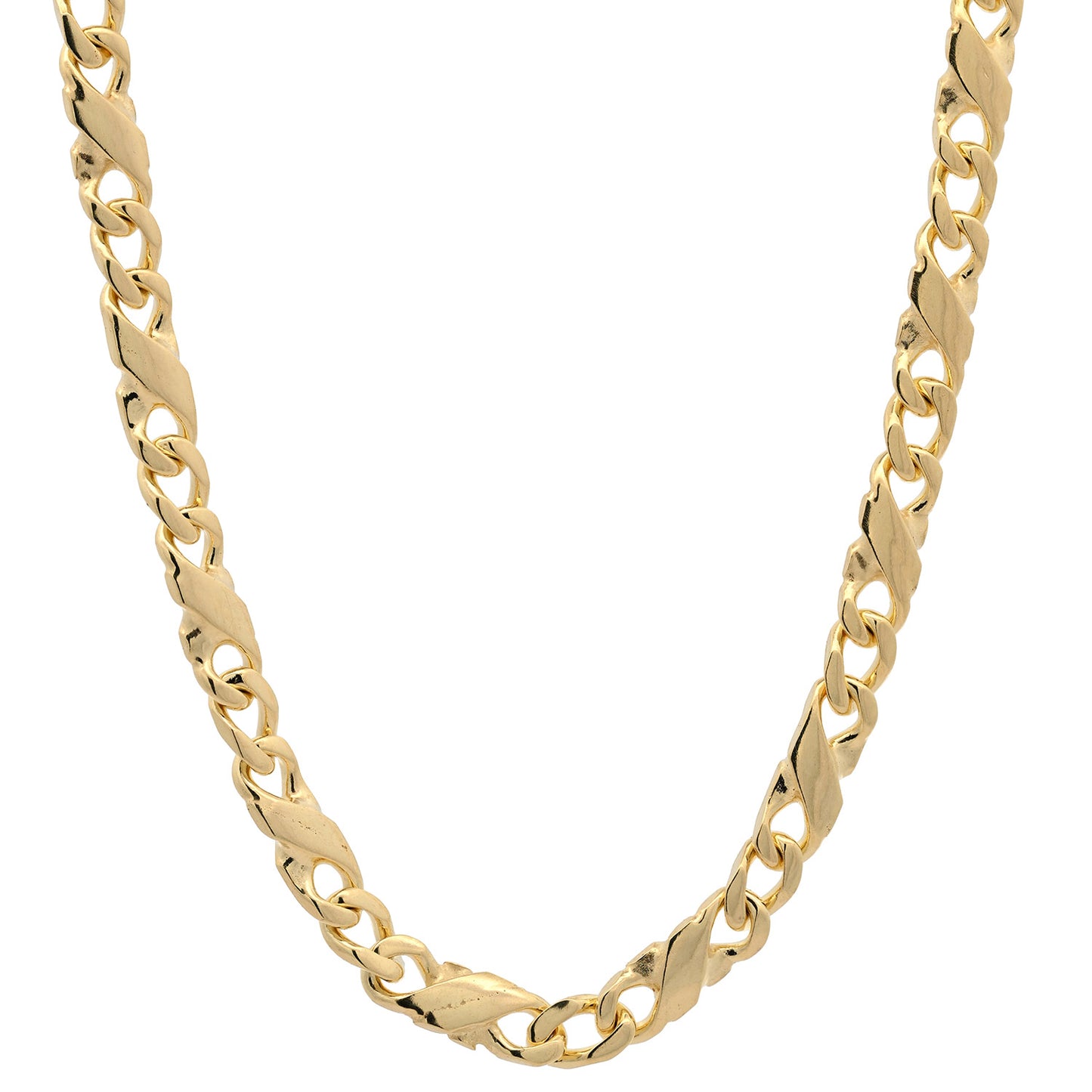 Goldkette Dollarkette Halskette Breite 3,2 mm massiv 333-8 Karat Gold