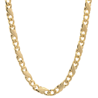 Goldkette Dollarkette Halskette Breite 3,2 mm massiv 333-8 Karat Gold