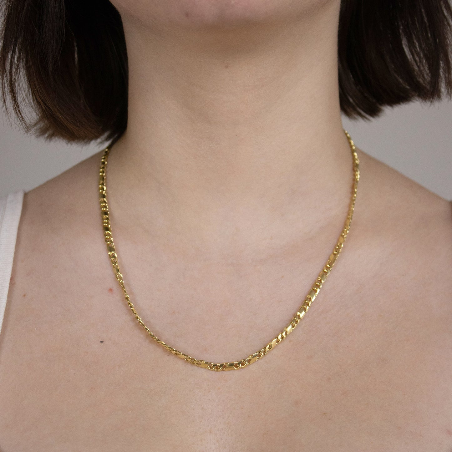 Goldkette Dollarkette Halskette Breite 3,2 mm massiv 333-8 Karat Gold