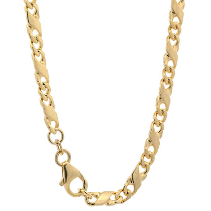 Goldkette Dollarkette Halskette Breite 4,0 mm massiv 333-8 Karat Gold