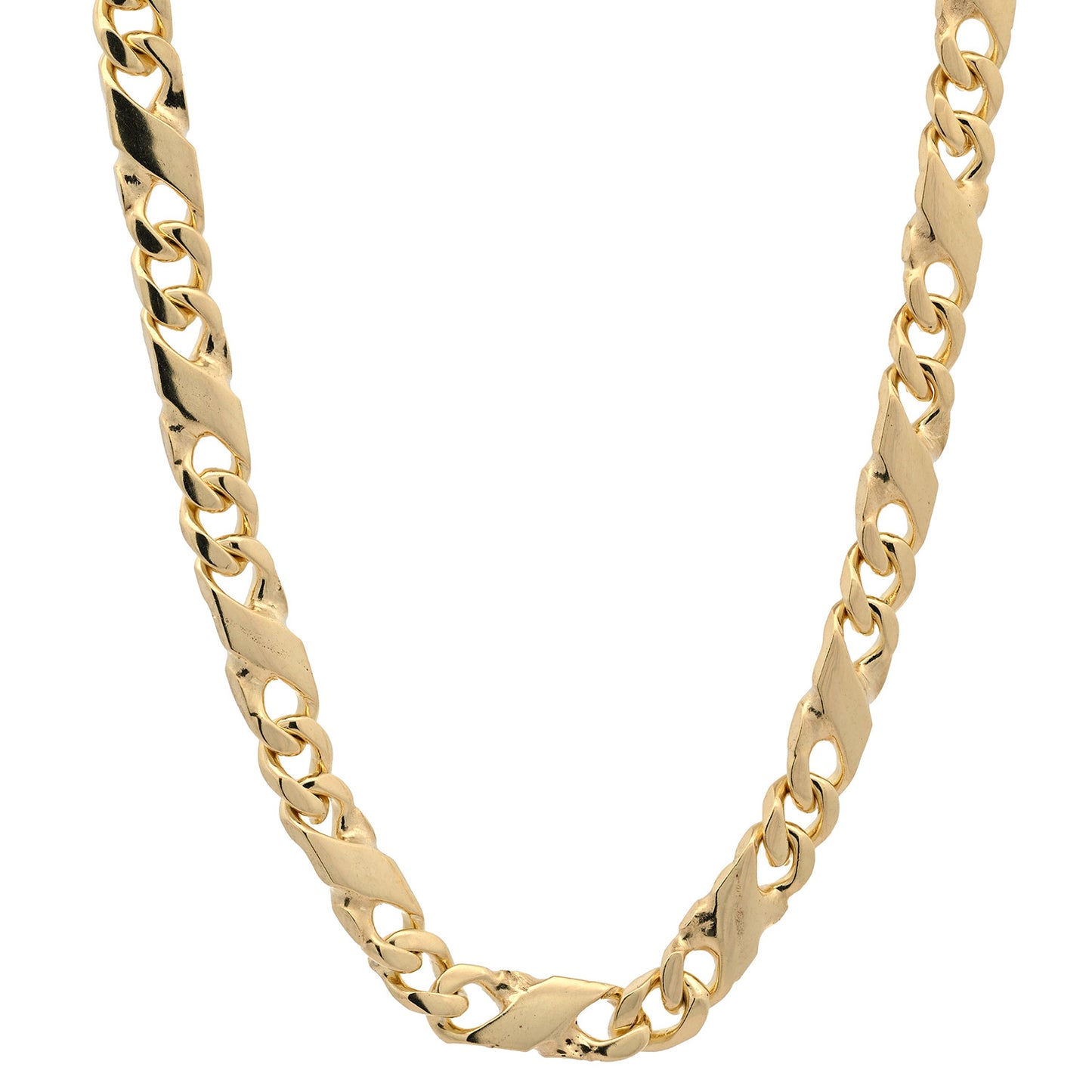 Goldkette Dollarkette Halskette Breite 4,0 mm massiv 333-8 Karat Gold