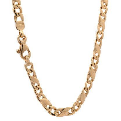 Goldkette Dollarkette Halskette Breite 3,2 mm massiv 585-14 Karat Gold