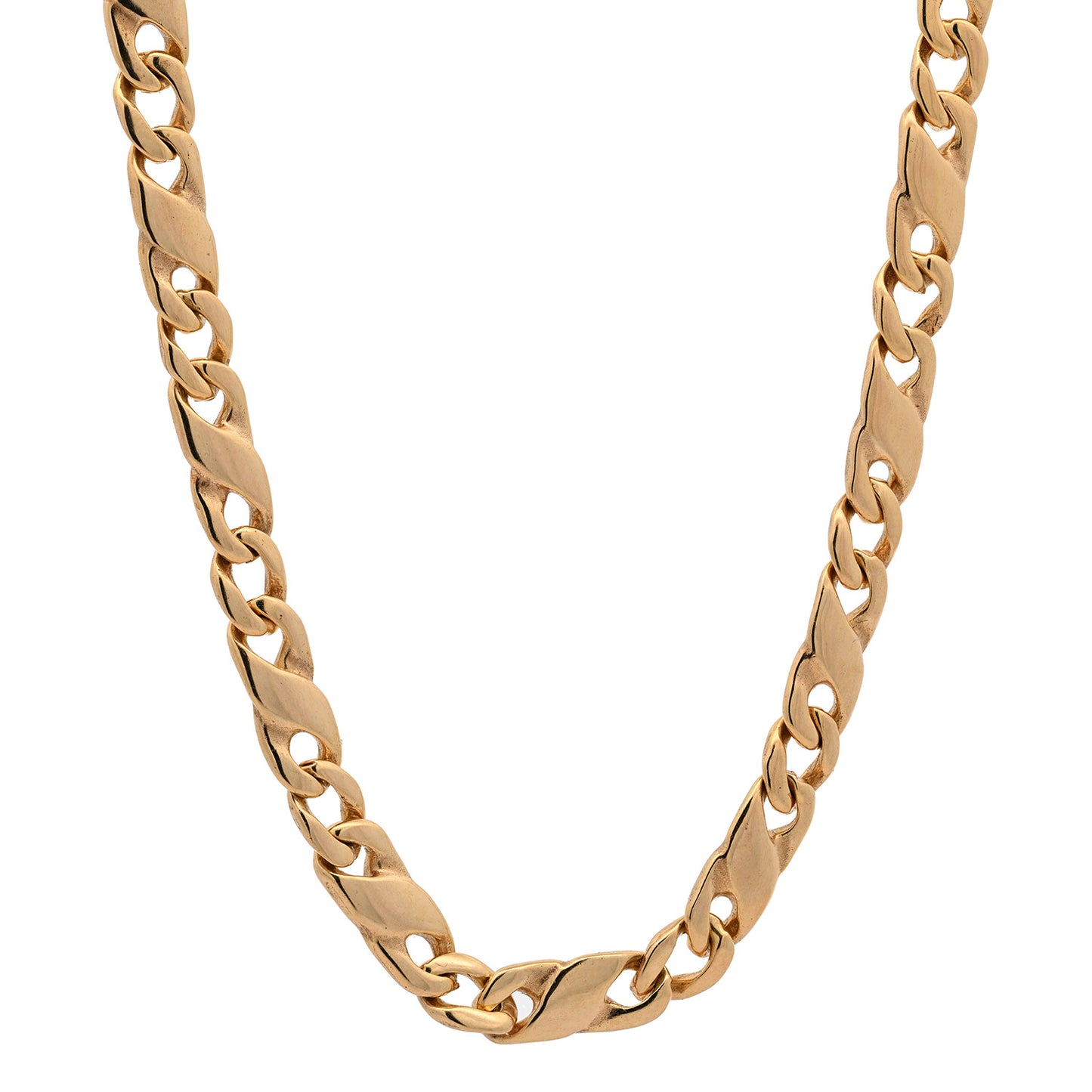 Goldkette Dollarkette Halskette Breite 3,2 mm massiv 585-14 Karat Gold