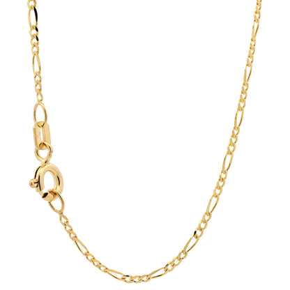 Goldkette Figarokette Halskette Breite 1,2mm massiv 333 - 8 Karat Gold