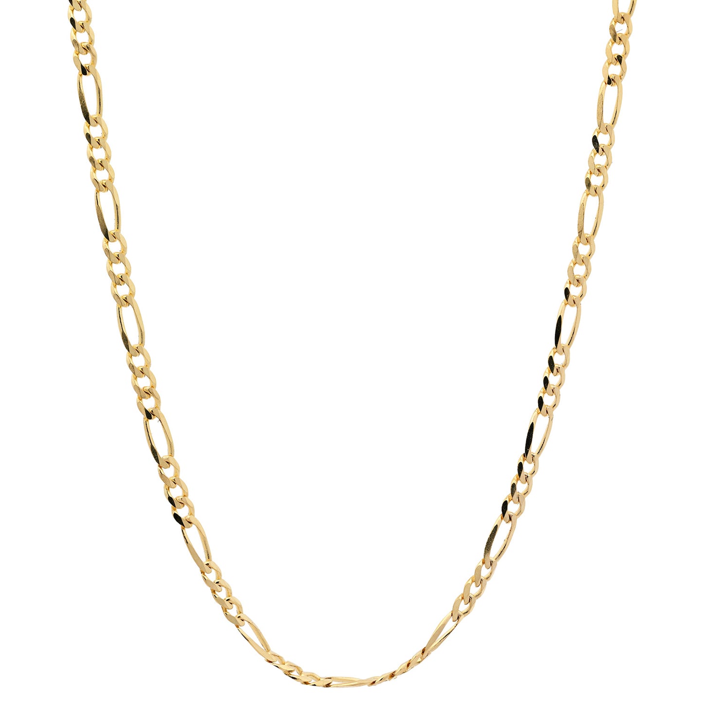 Goldkette Figarokette Halskette Breite 1,2mm massiv 333 - 8 Karat Gold