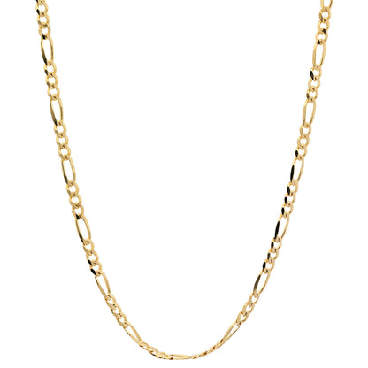 Goldkette Figarokette Halskette Breite 1,2mm massiv 333 - 8 Karat Gold