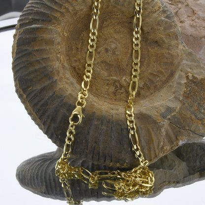 Goldkette Figarokette Halskette Breite 3,2mm massiv 333 - 8 Karat Gold