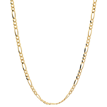 Goldkette Figarokette Halskette Breite 1,4 mm massiv 585-14 Karat Gold