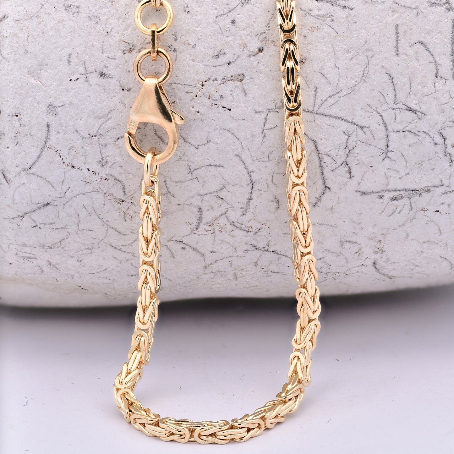 Goldkette Königskette Halskette Breite 2,0 mm massiv 333-8 Karat Gold