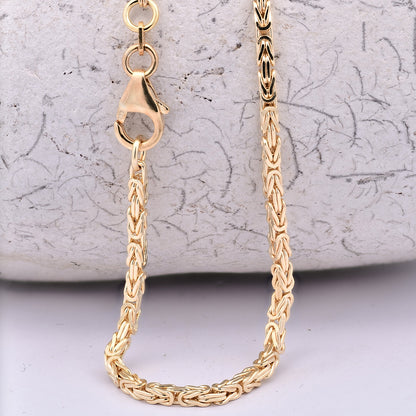 Goldkette Königskette Halskette Breite 2,0 mm massiv 333-8 Karat Gold