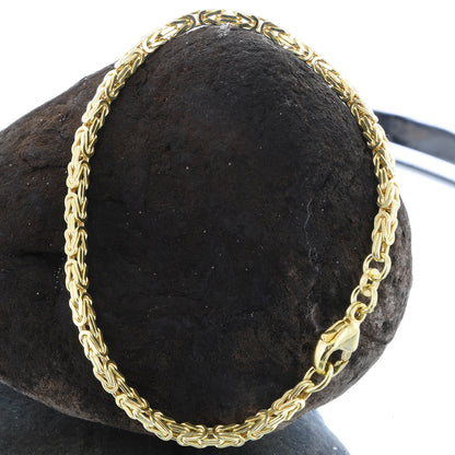 Goldarmband Königskette Armkette Breite 2,8 mm massiv 333-8 Karat Gold