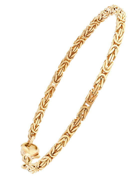 Goldarmband Königskette Armkette Breite 2,8 mm massiv 333-8 Karat Gold