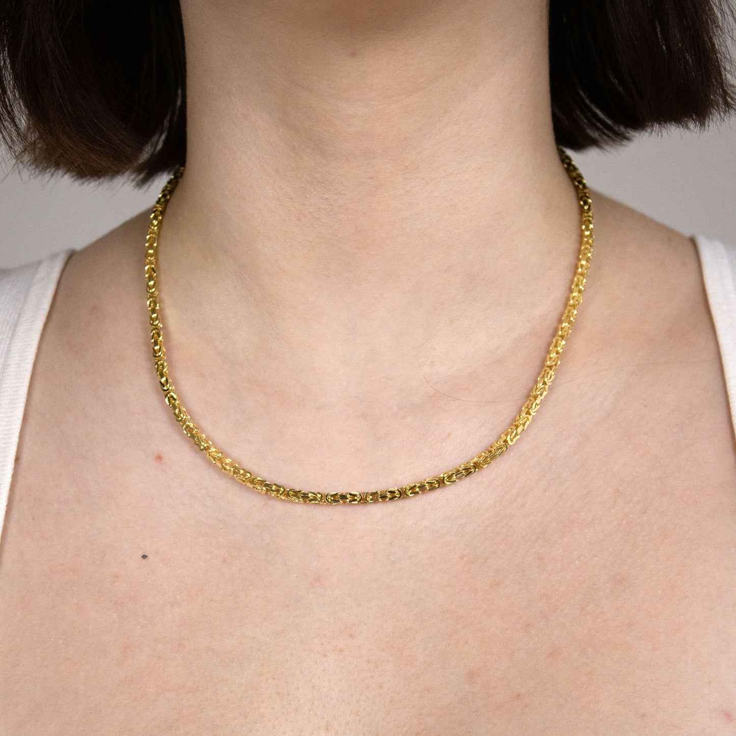 Goldkette Königskette Halskette Breite 3,0 mm massiv 333-8 Karat Gold