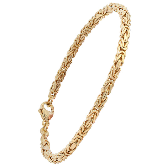 Goldarmband Königskette Armkette Breite 3,2 mm massiv 333-8 Karat Gold