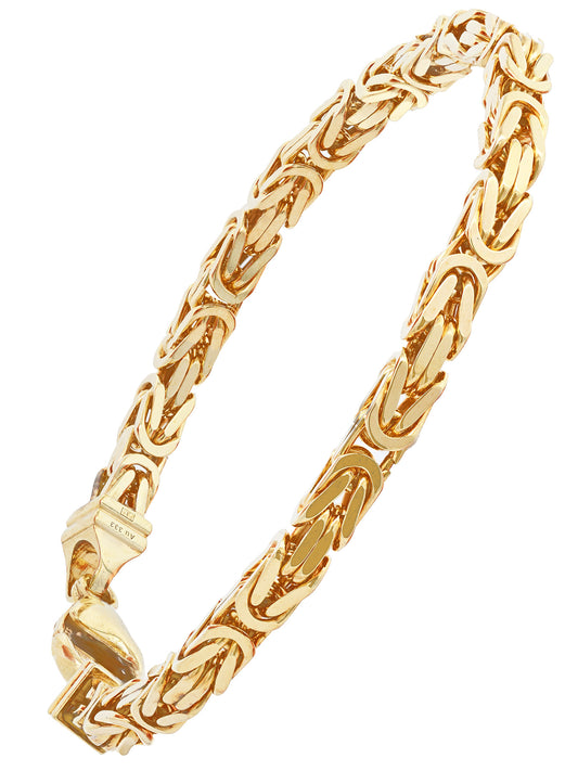 Goldarmband Königskette Armkette Breite 4,0 mm massiv 333-8 Karat Gold