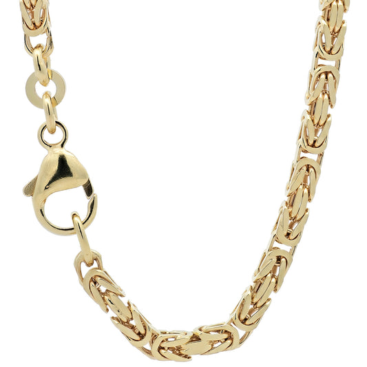 Goldkette Königskette Halskette Breite 4,0 mm massiv 333-8 Karat Gold