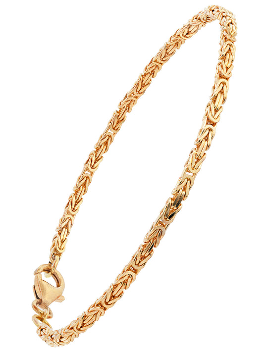 Goldarmband Königskette Armkette Breite 2,0mm massiv 585-14 Karat Gold