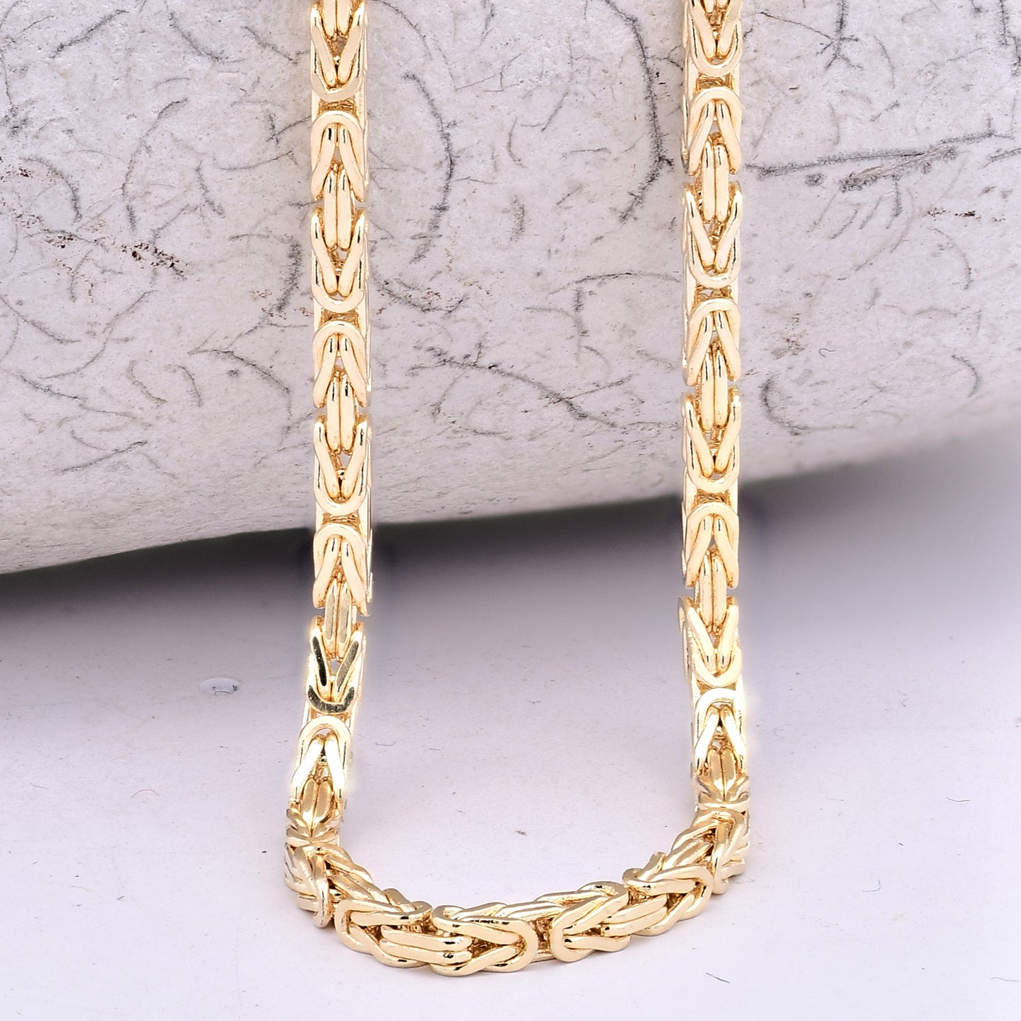 Goldkette Königskette Halskette Breite 2,0 mm - 585 - 14 Karat Gold