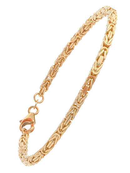 Goldkette Königskette Halskette Breite 4,0 mm - 585 - 14 Karat Gold