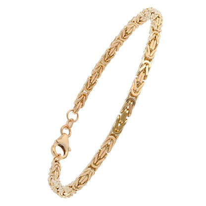 Goldarmband Königskette Armkette Breite 3,0mm massiv 750-18 Karat Gold