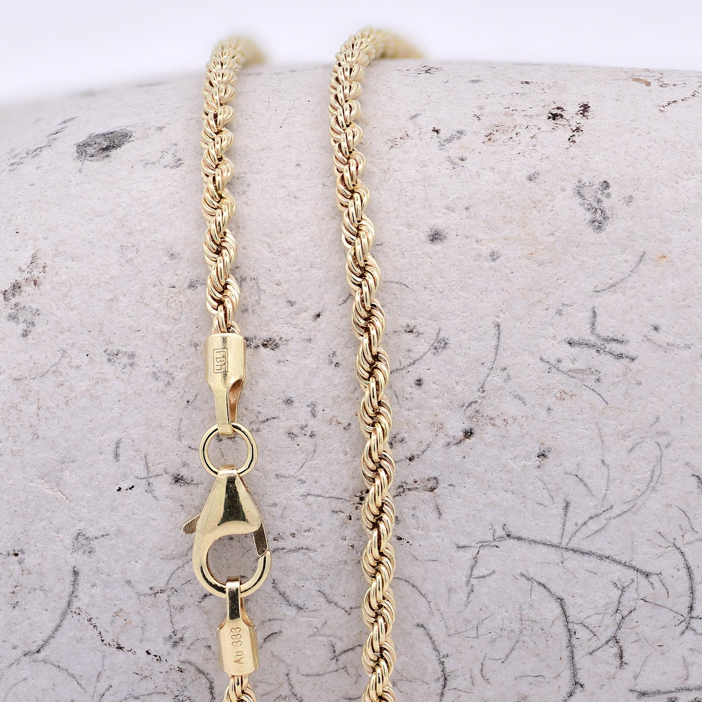 Goldkette Kordelkette hohl Halskette Breite 2,1 mm - 333-8 Karat Gold