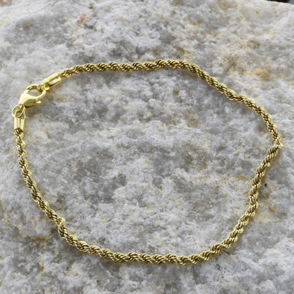 Goldkette Kordelkette hohl Halskette Breite 2,1 mm - 333-8 Karat Gold