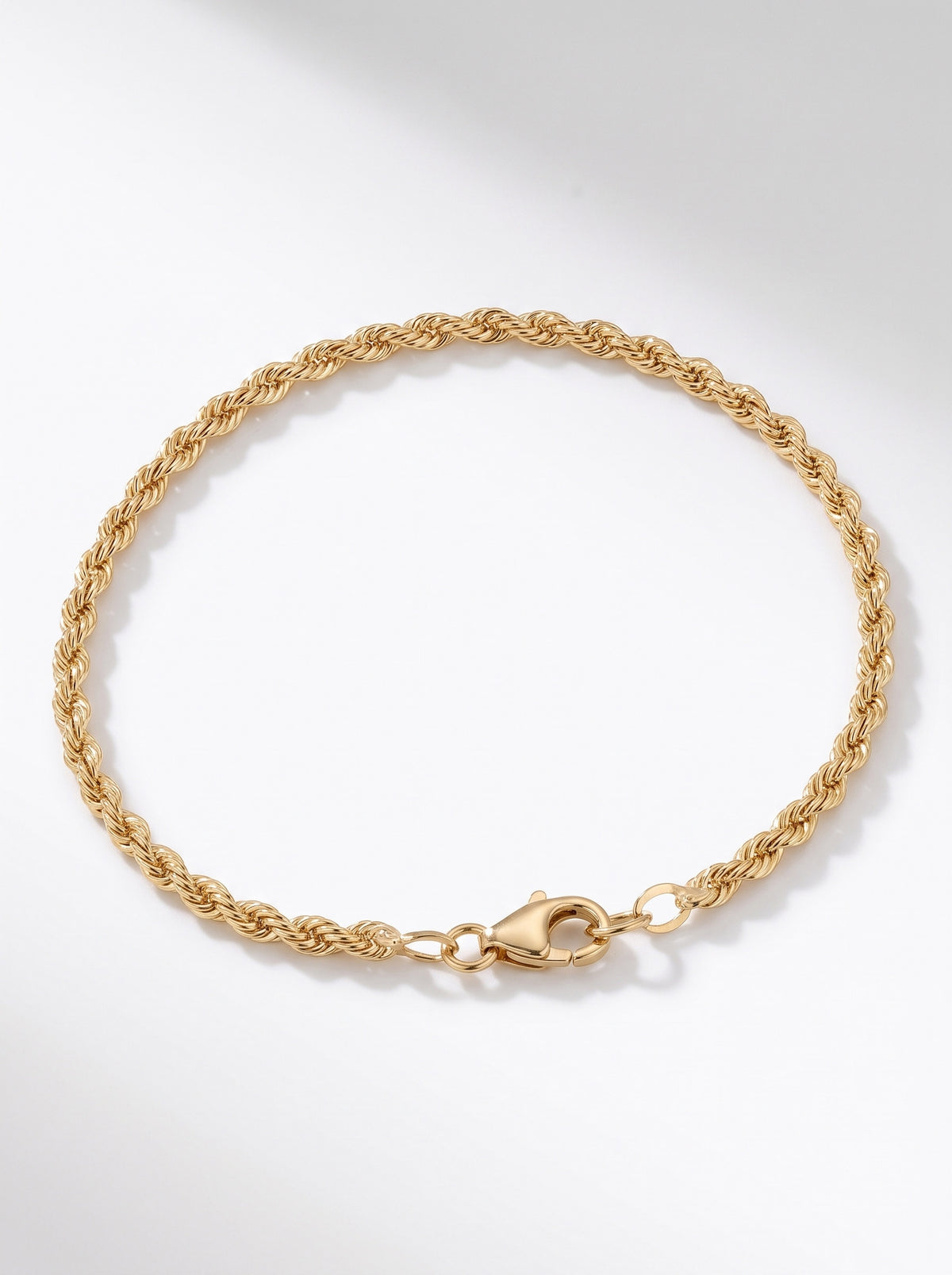 Goldkette Kordelkette hohl Halskette Breite 2,2 mm - 585-14 Karat Gold