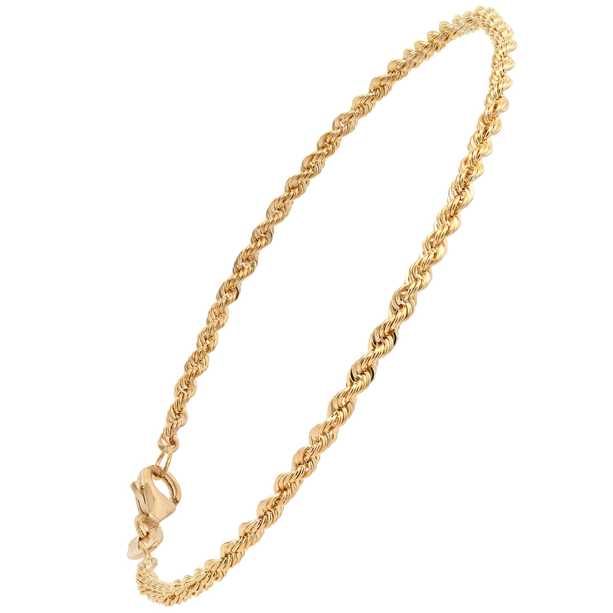 Goldkette Kordelkette hohl Halskette Breite 2,2 mm - 585-14 Karat Gold