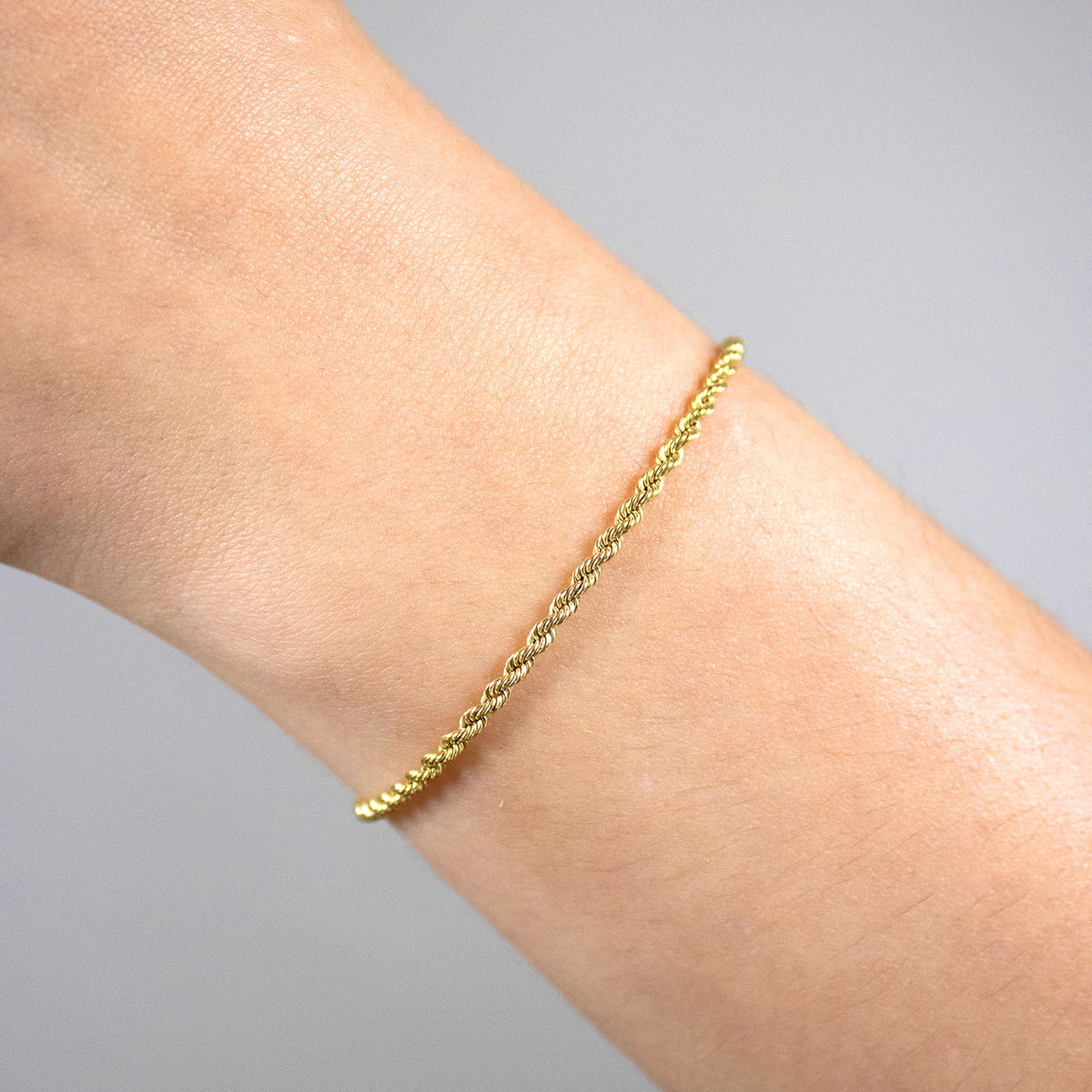 Goldkette Kordelkette hohl Halskette Breite 2,2 mm - 585-14 Karat Gold