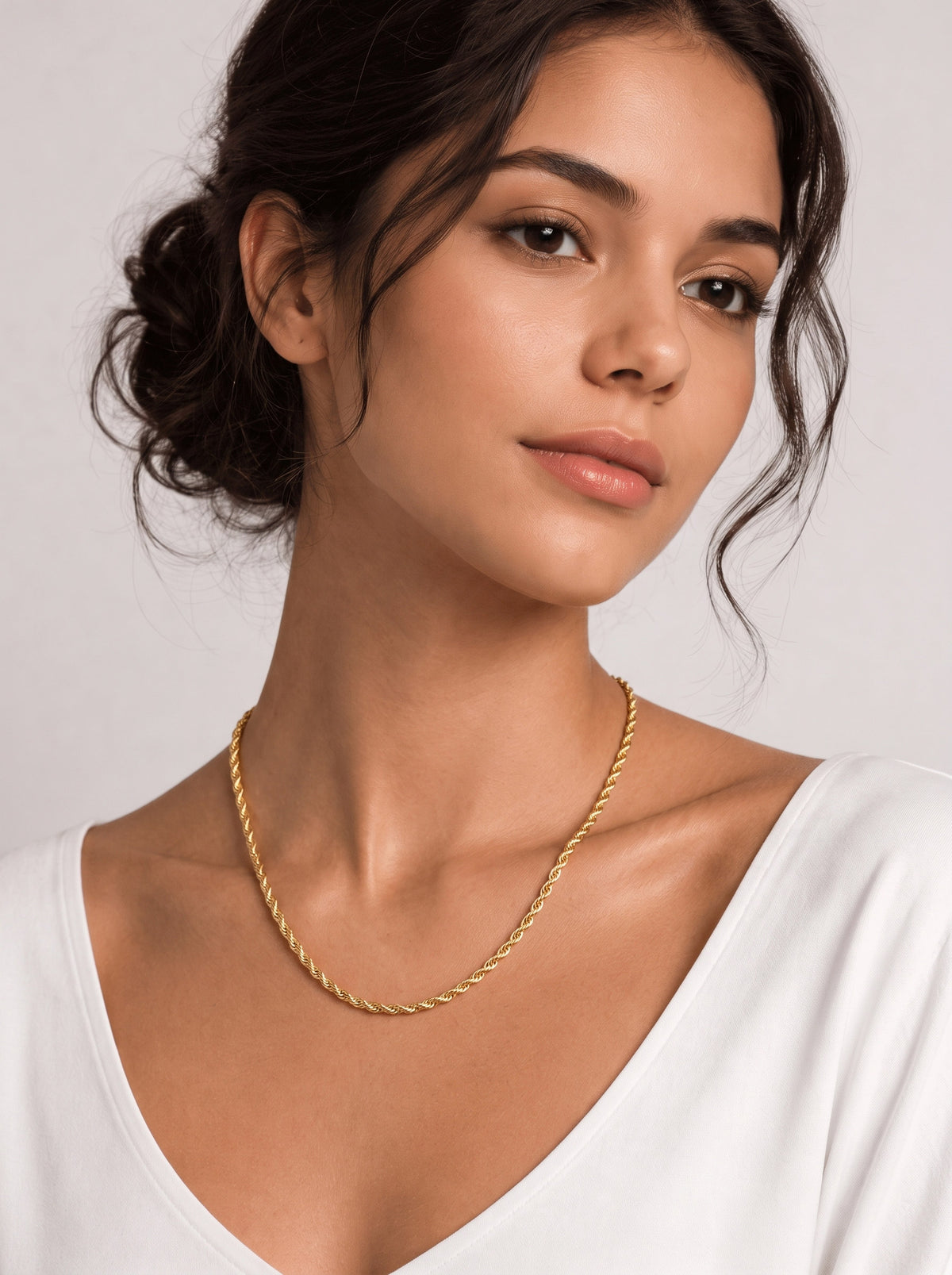 Goldkette Kordelkette hohl Halskette Breite 2,2 mm - 585-14 Karat Gold