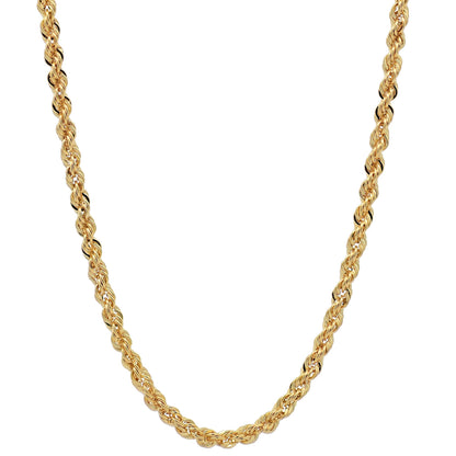 Goldkette Kordelkette massiv Halskette 585-14 Karat Gold Breite 2,2 mm