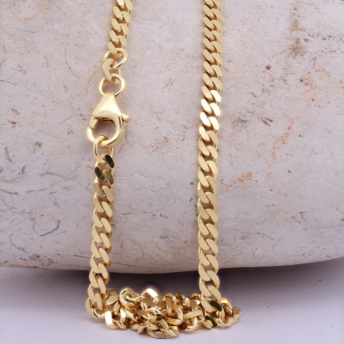 Goldkette Panzerkette Halskette Breite 3,5 mm massiv 333 -8 Karat Gold