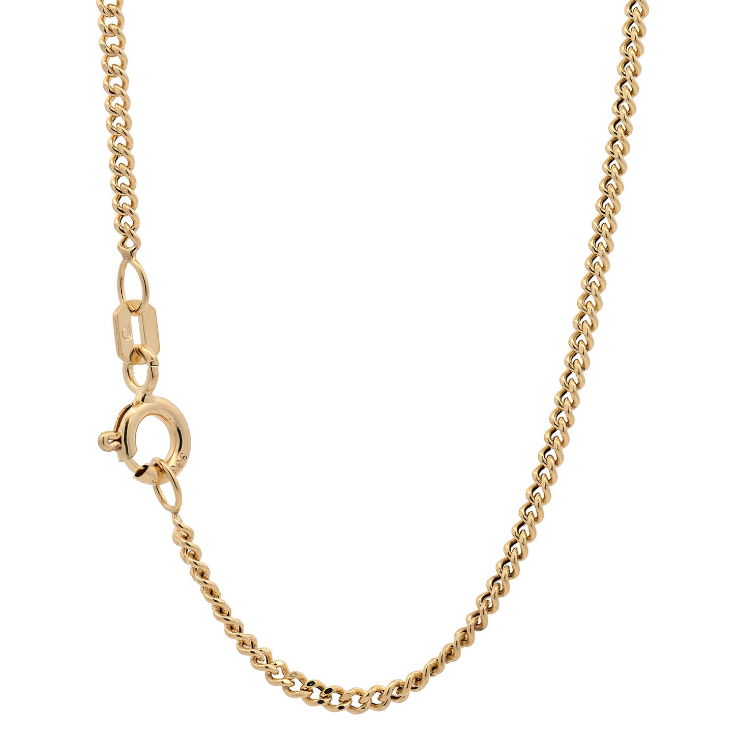 Goldkette Panzerkette hohl Halskette Breite 1,8 mm 333 - 8 Karat Gold