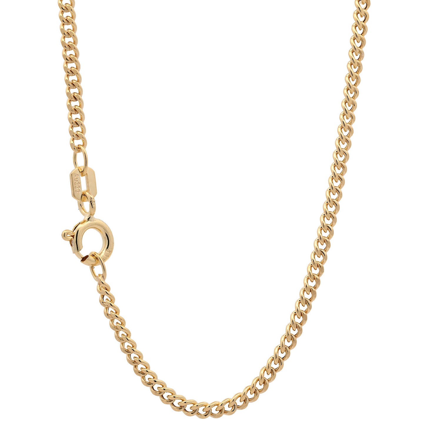 Goldkette Panzerkette hohl Halskette Breite 2,1 mm 333 - 8 Karat Gold