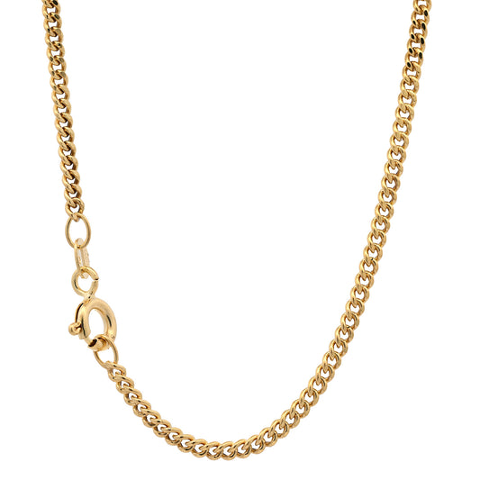 Goldkette Panzerkette hohl Halskette Breite 2,1 mm 585 - 14 Karat Gold