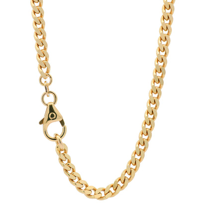 Goldkette Panzerkette Halskette Breite 2,5 mm massiv 585-14 Karat Gold