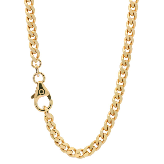 Goldkette Panzerkette Halskette Breite 2,5 mm massiv 585-14 Karat Gold