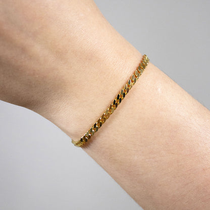 Goldkette Panzerkette Halskette Breite 3,5 mm massiv 585-14 Karat Gold