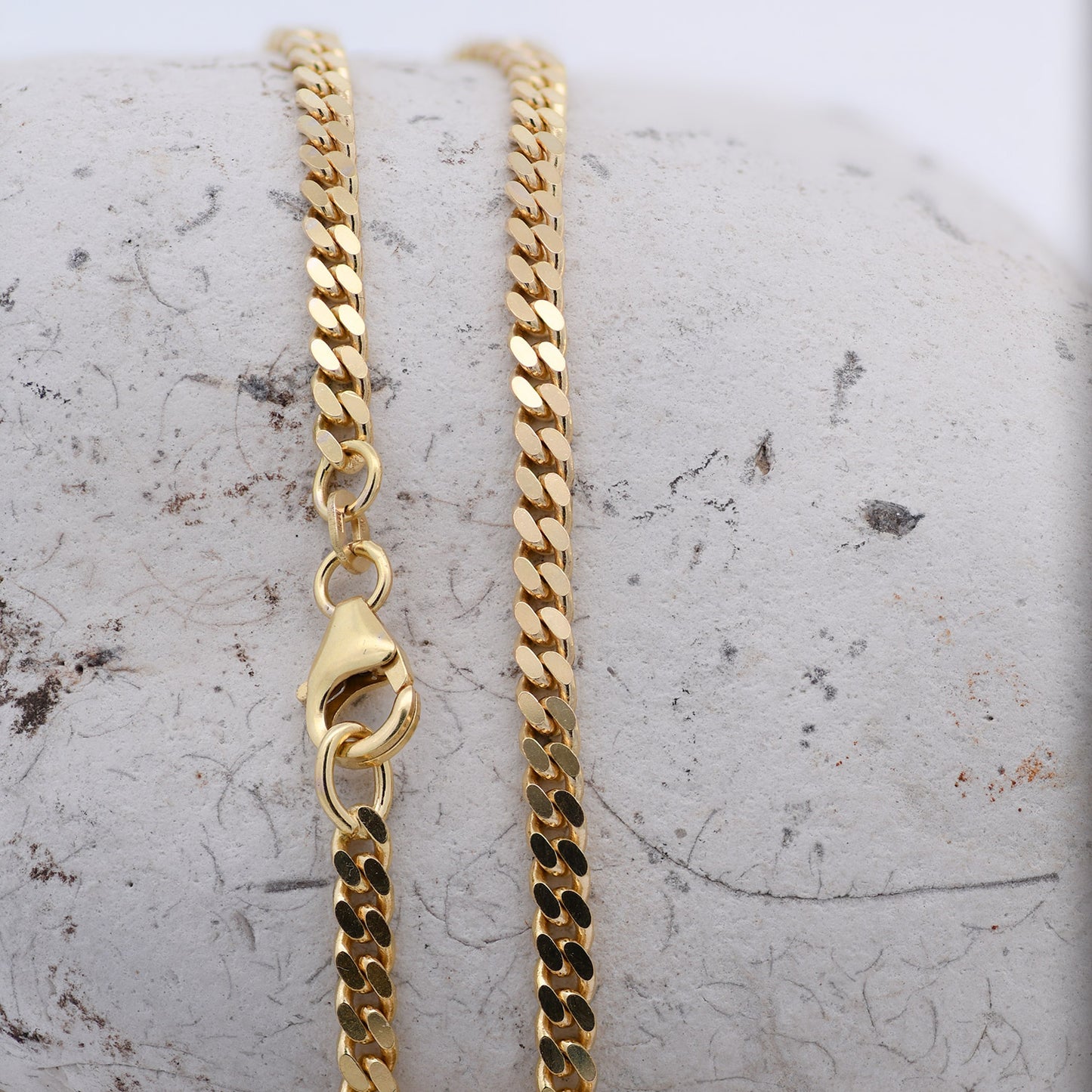Goldkette Panzerkette Halskette Breite 4,5 mm massiv 585-14 Karat Gold
