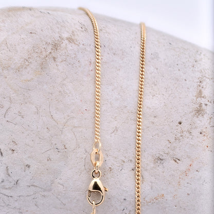 Goldkette Panzerkette Halskette Breite 1,3 mm massiv 750-18 Karat Gold