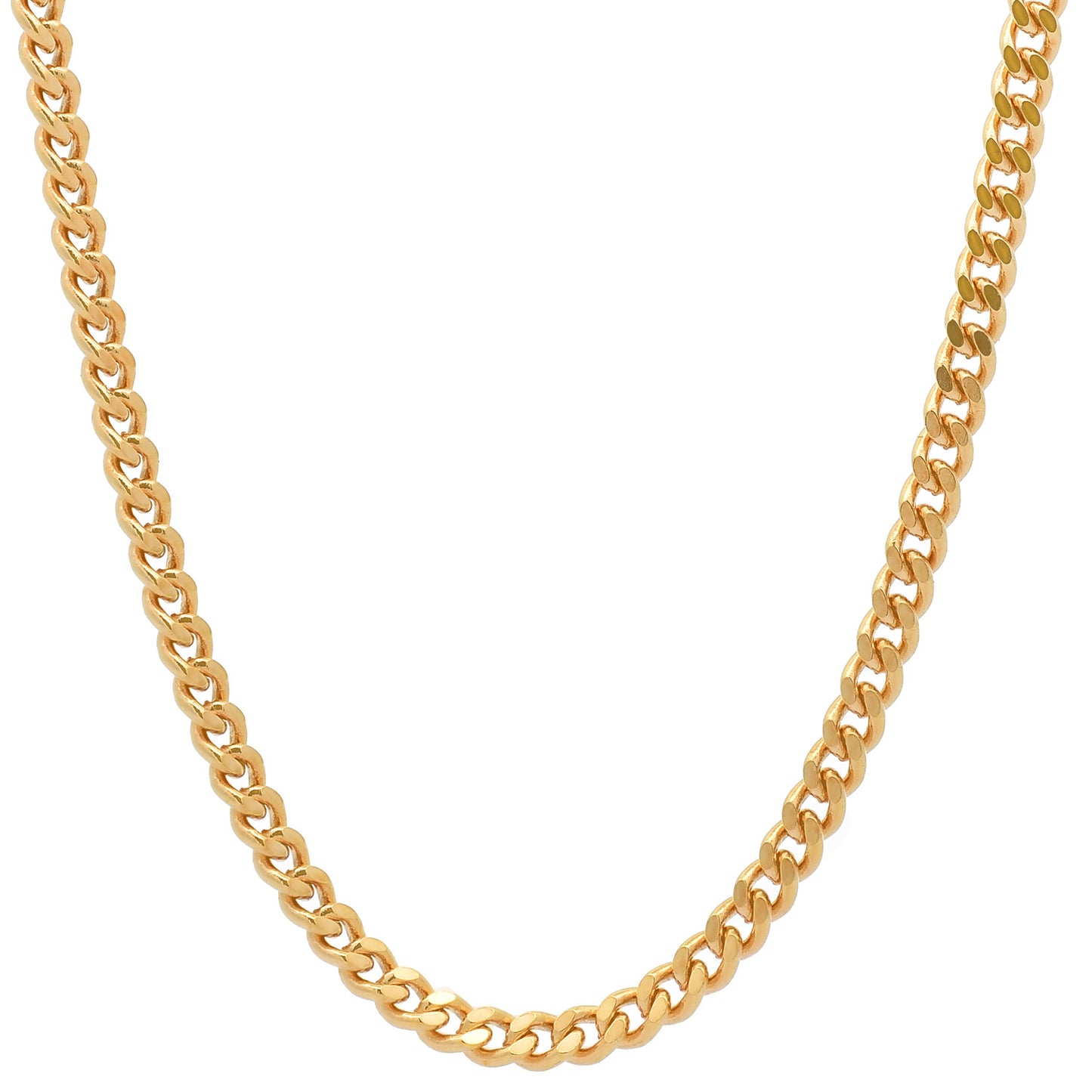Goldkette Panzerkette Halskette Breite 1,8 mm massiv 750-18 Karat Gold